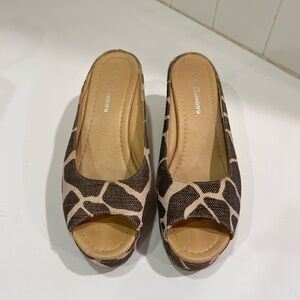 CL by Laundry Animal Print Open-Toe Mules